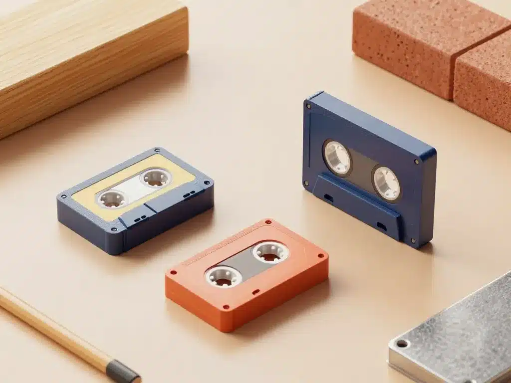 Tape tapes différents modèles sur table