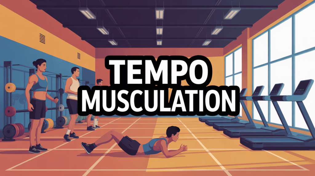 illustration tempo musculation salle de sport