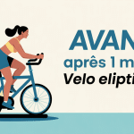illustration velo elliptique avant apres 1 mois