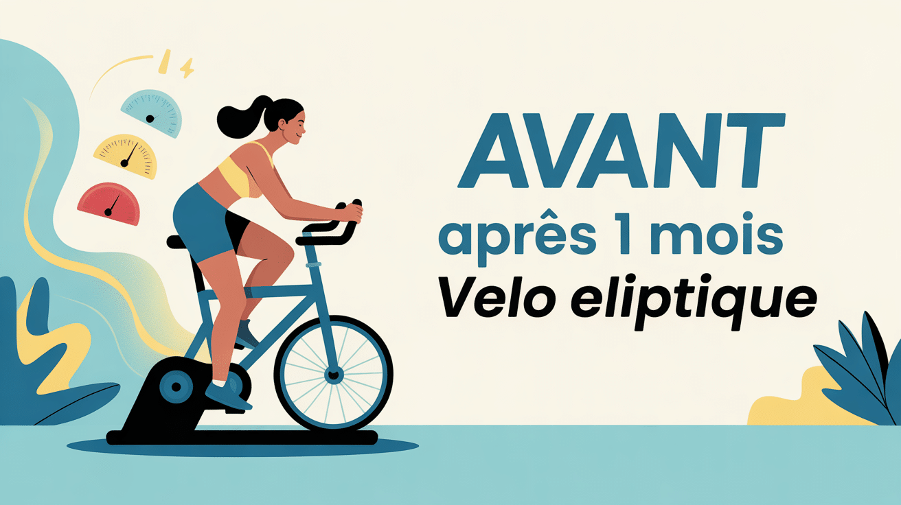 illustration velo elliptique avant apres 1 mois