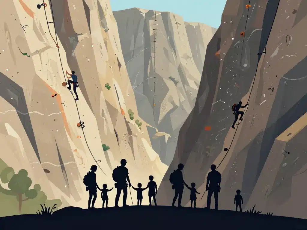 scène parcours choix via ferrata de Liaucous