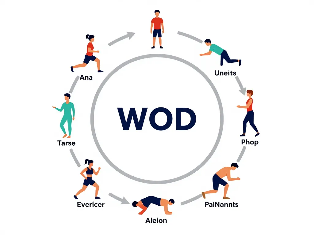 diagramme wod cardio équilibré progression