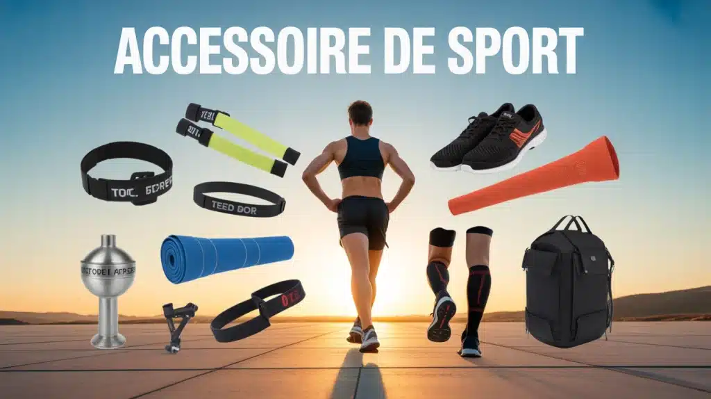 Accessoire pour sport en illustration dynamique