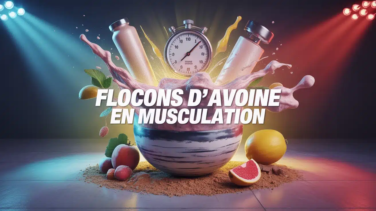 flocons d'avoine musculation illustration