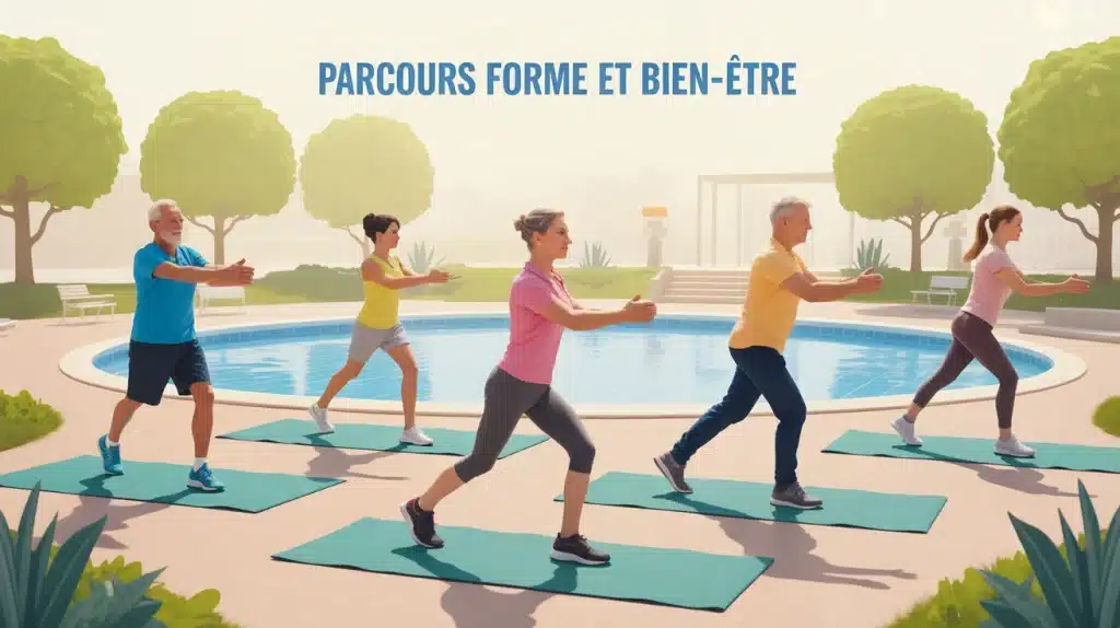 parcours forme et bien etre tours seniors adultes parc