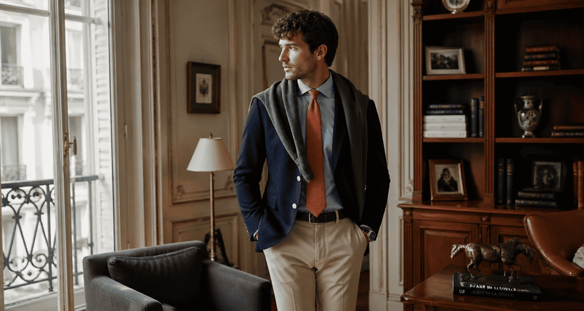 style bcbg homme chemise blazer appartement haussmannien