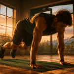 50 burpees par jour avant apres sportif en action