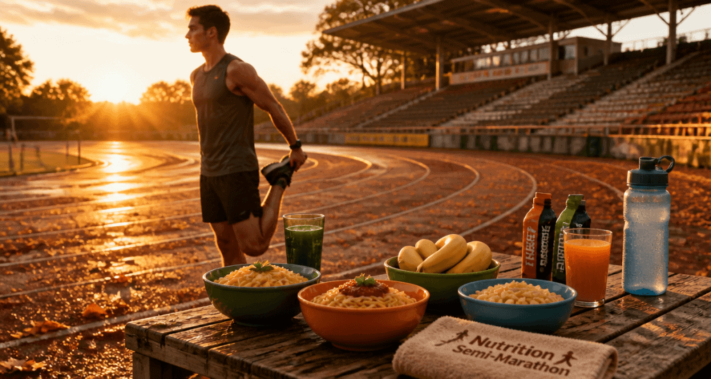 alimentation pour un semi marathon table recharge glucidique