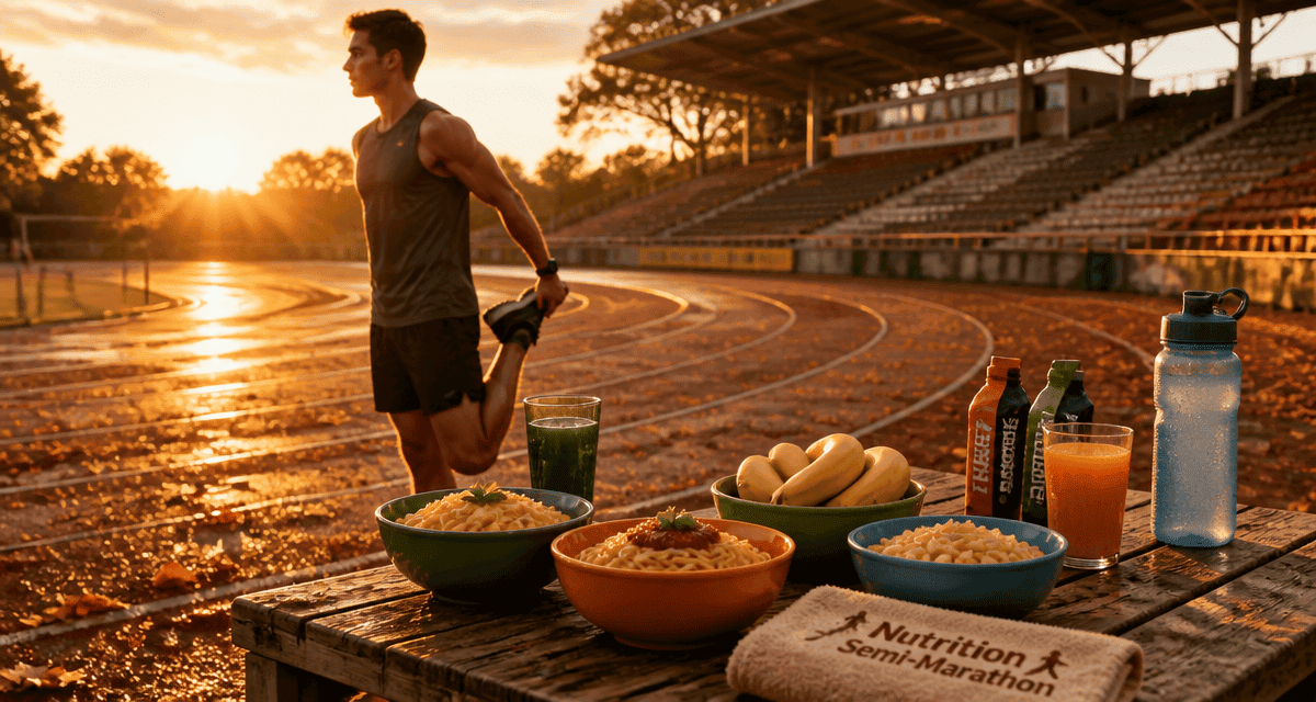 alimentation pour un semi marathon table recharge glucidique