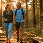 comment augmenter son metabolisme apres 50 ans couple actif marche en foret