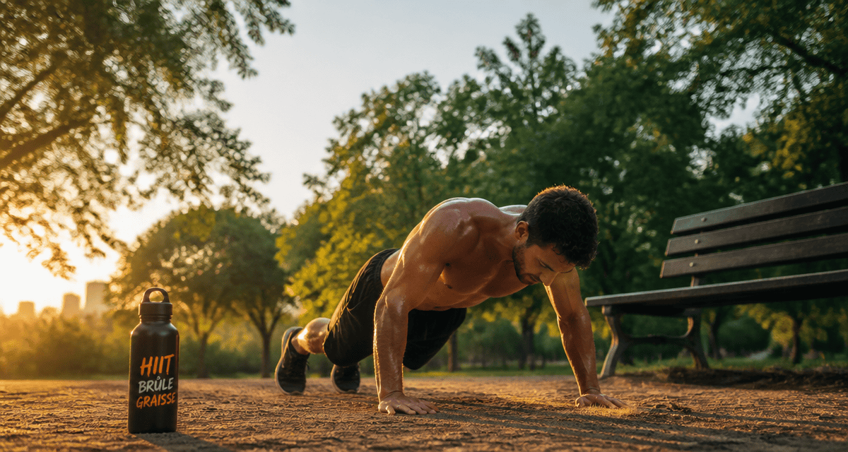hiit perte de poids sportif burpee parc