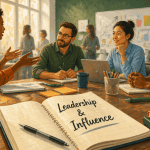 leadership leadership équipe discussion carnet influence