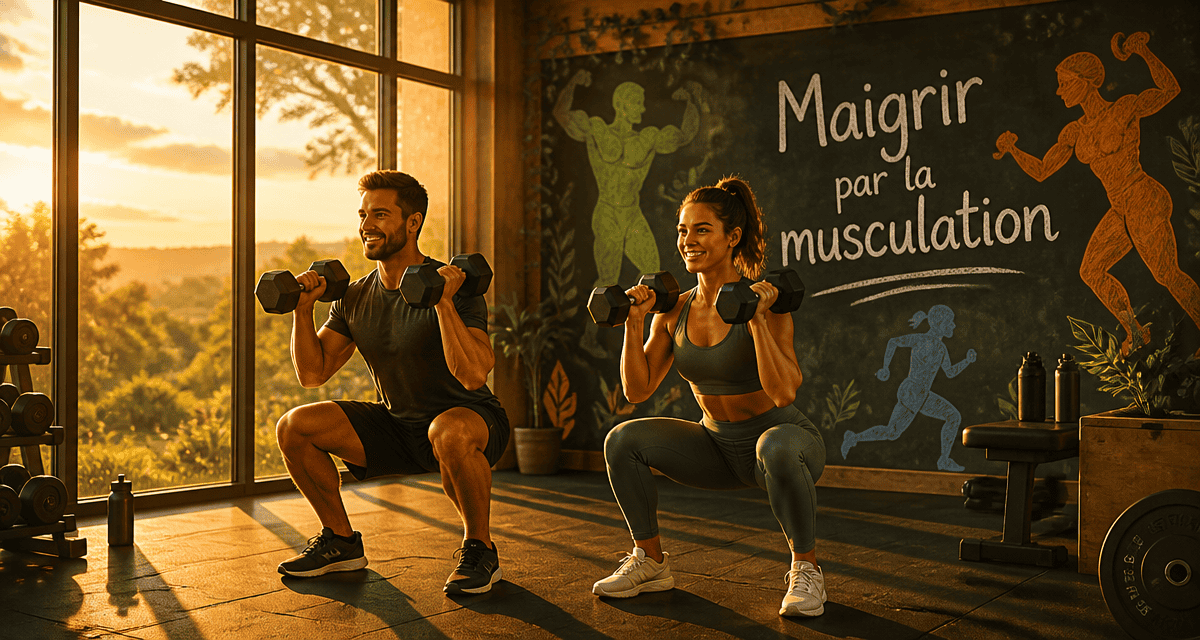 maigrir par la musculation homme femme squat