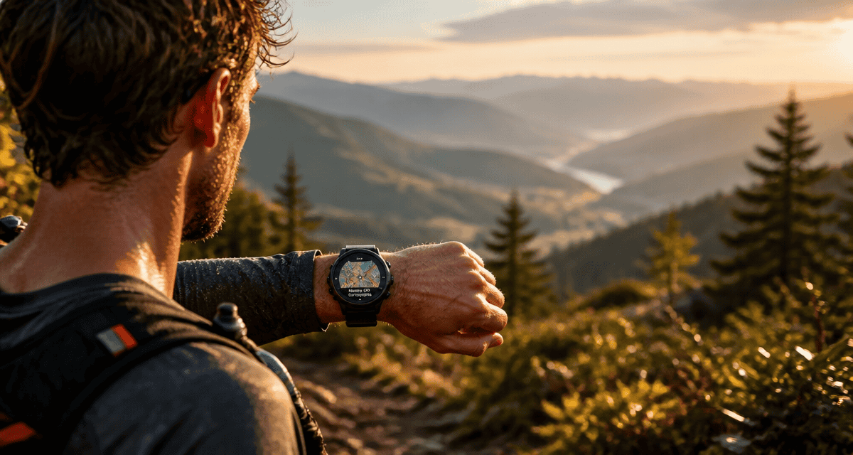 meilleur montre gps avec cartographie sur sentier montagne