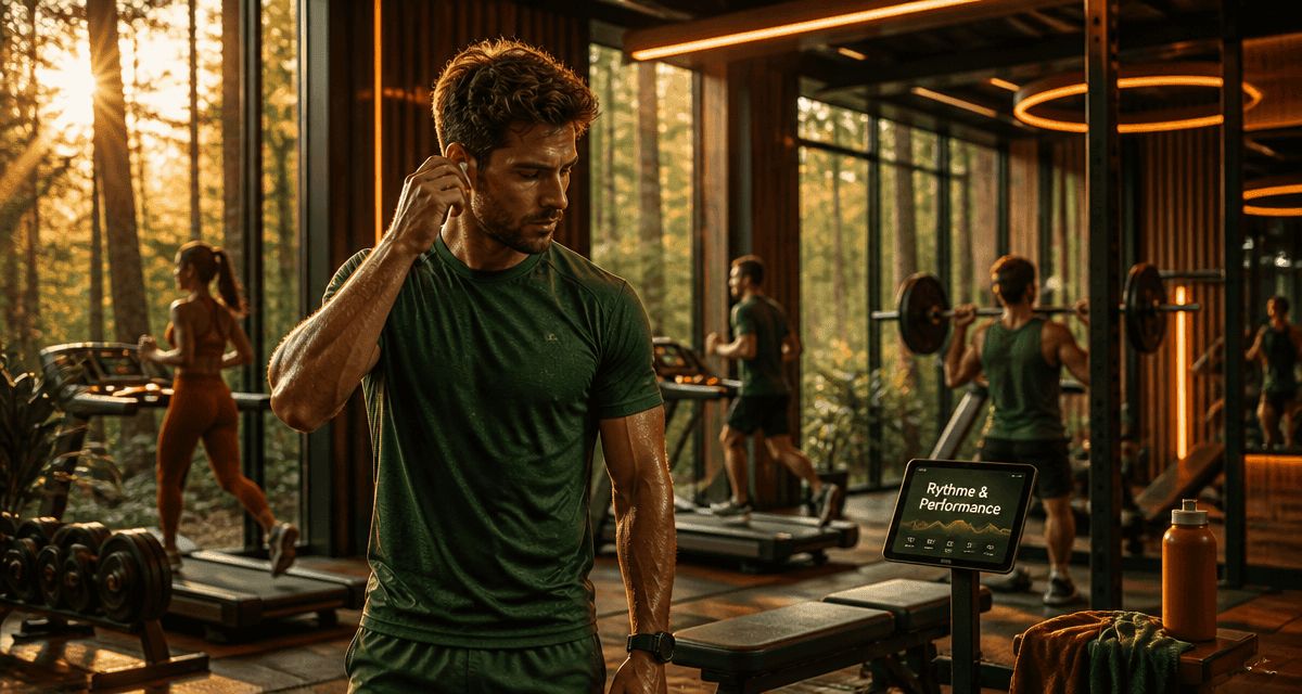 musique motivation sport 2023 sportif écouteurs salle moderne