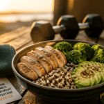 nutrition de la force bol poulet quinoa brocolis