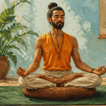 Padmasana position yogi méditation