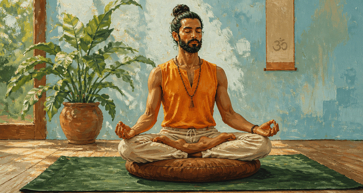 Padmasana position yogi méditation
