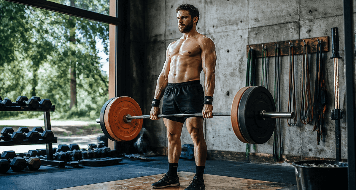 souleve de terre muscle athlète salle