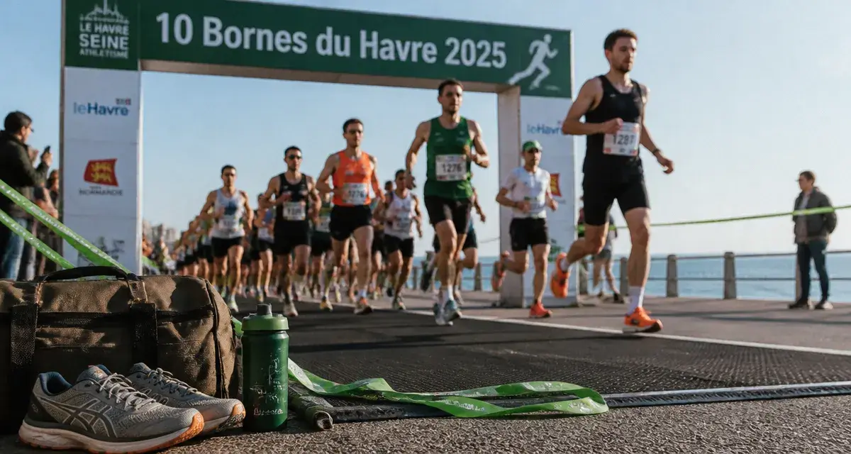 10 bornes du havre 2025 : arrivée, coureurs au départ au Havre