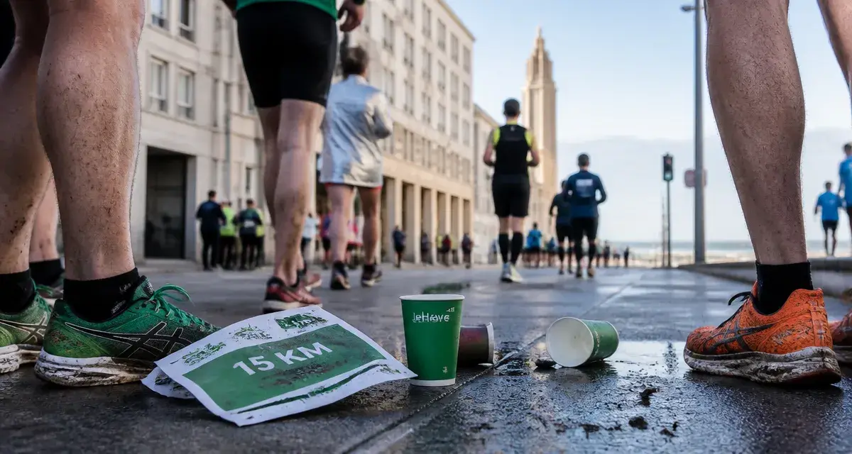 15 km du Havre 2025 : chaussures de coureurs et dossards au départ