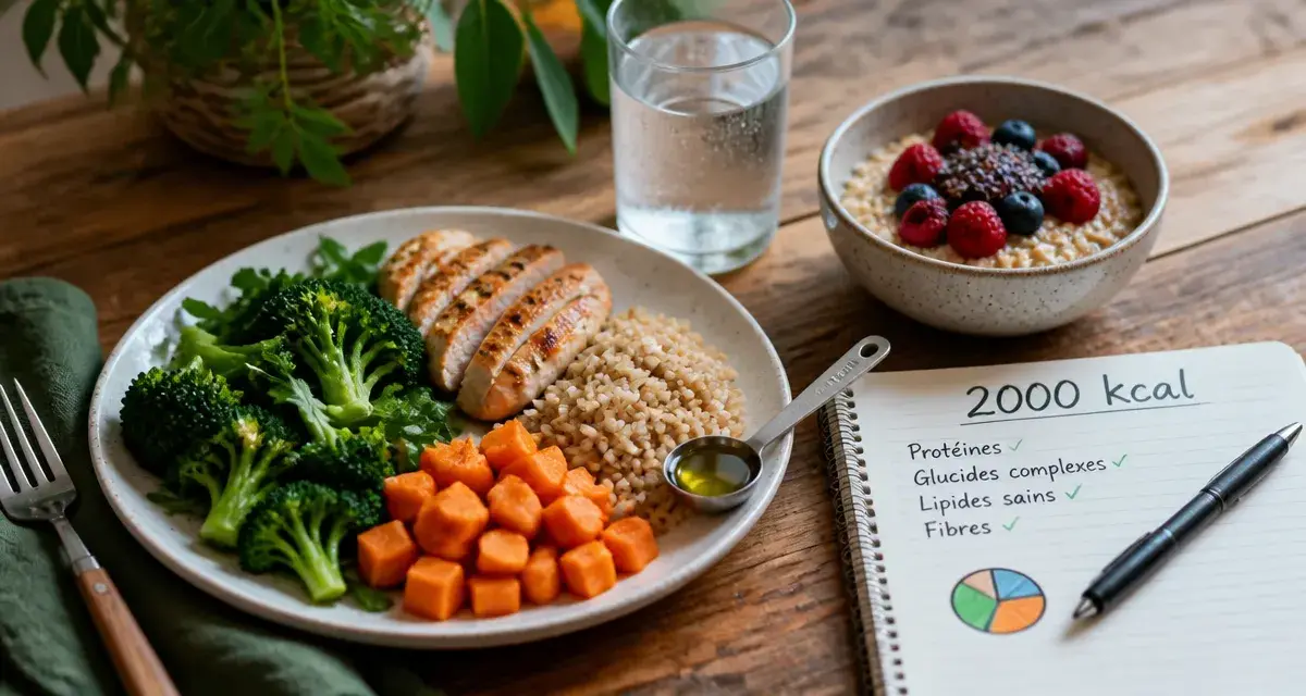 2000 calories par jour : menu type
