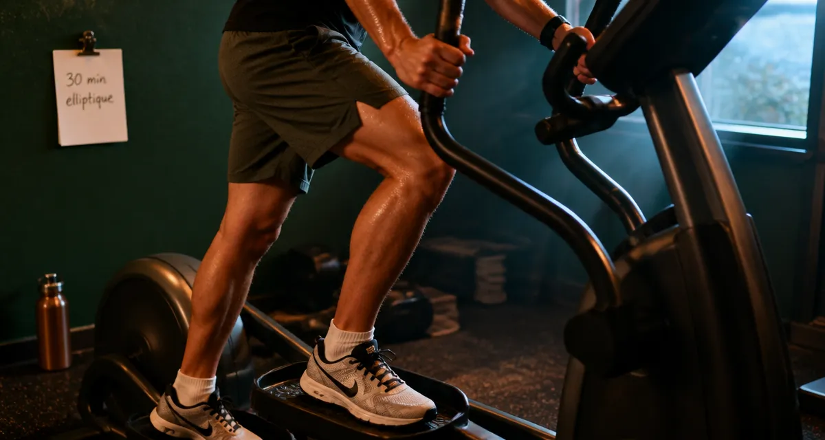 30 minutes de velo elliptique par jour : pédales, sueur et entraînement pour 450 calories