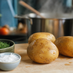 Bienfaits du pomme de terre : 85 kcal pour 100 g, pommes de terre et herbes