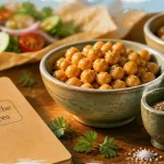 Les bienfaits des pois chiches : bols de pois chiches, fibres et index glycémique bas