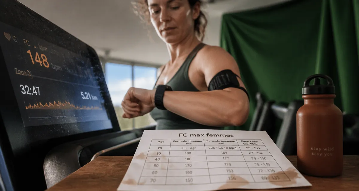 calcul fc max femme : formule Gulati et calibration cardio