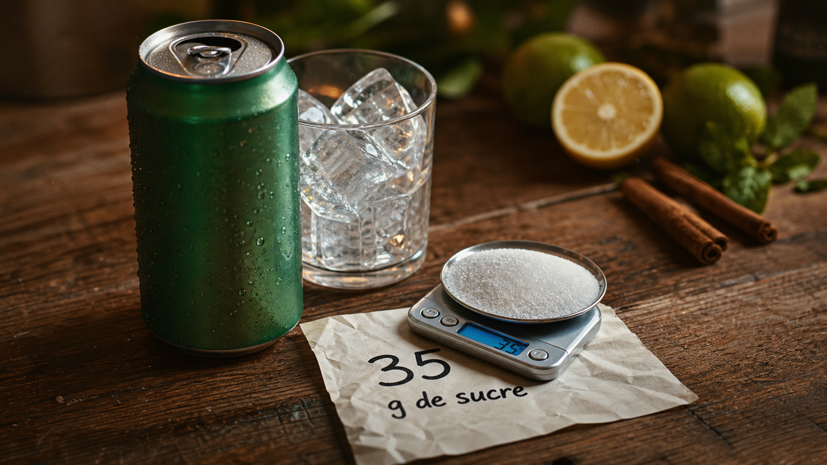 Calorie dans une canette de coca : 139 kcal et 35 g de sucre