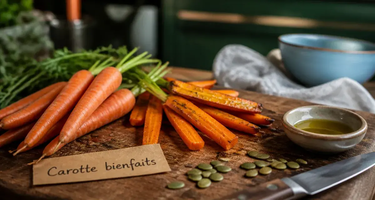 Les bienfaits de la carotte : vitamine A, carottes bio crues et rôties