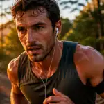 Les bienfaits de la transpiration pendant le sport, athlète en sueur au lever du soleil