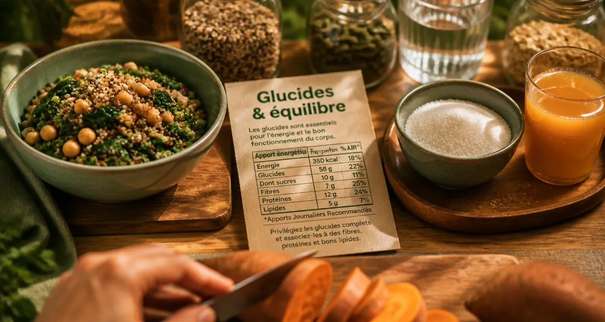 Les glucides font grossir : quinoa et sucre en comparaison