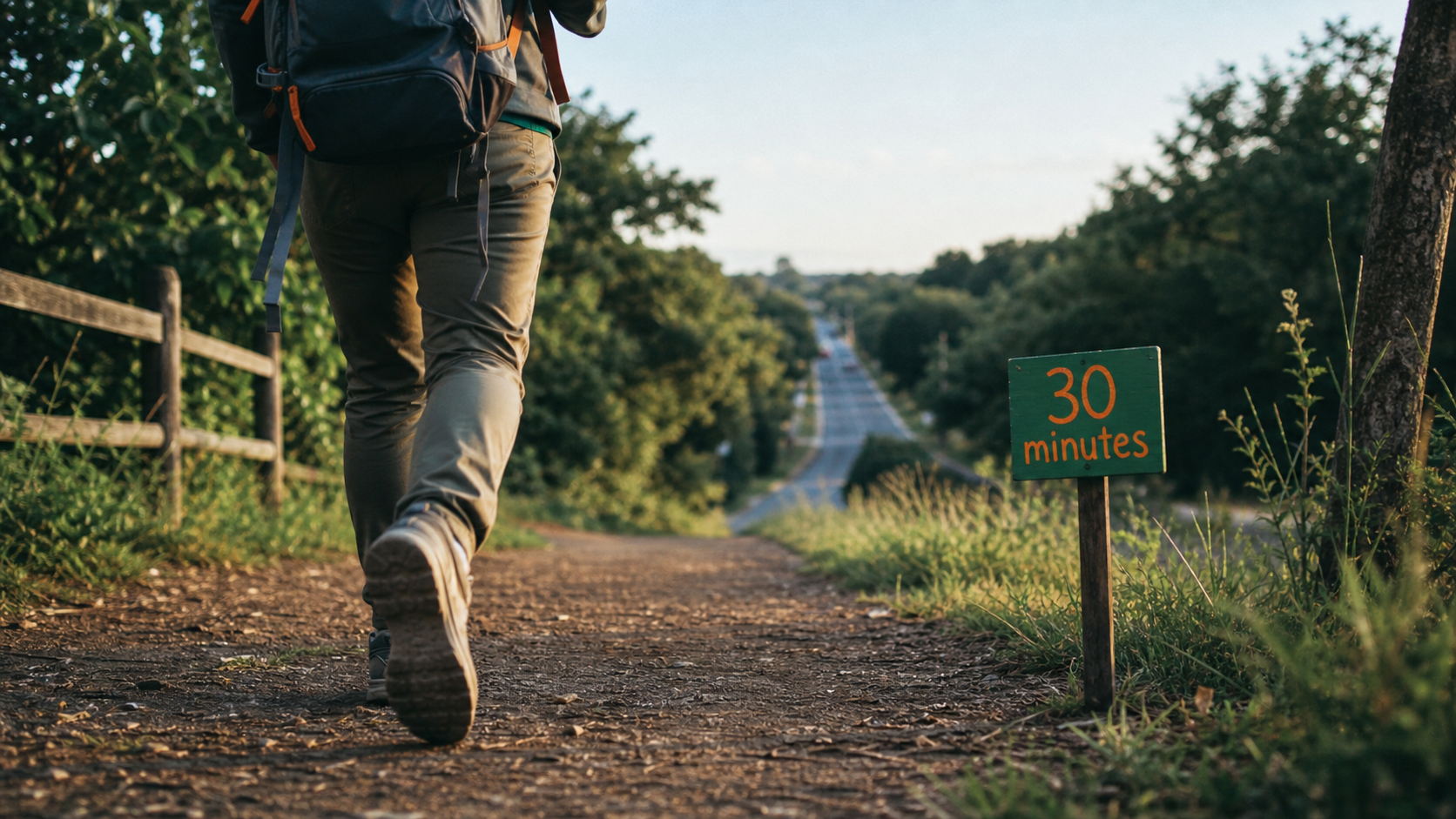 Marche 30 minutes par jour dans un parc, pour améliorer la santé