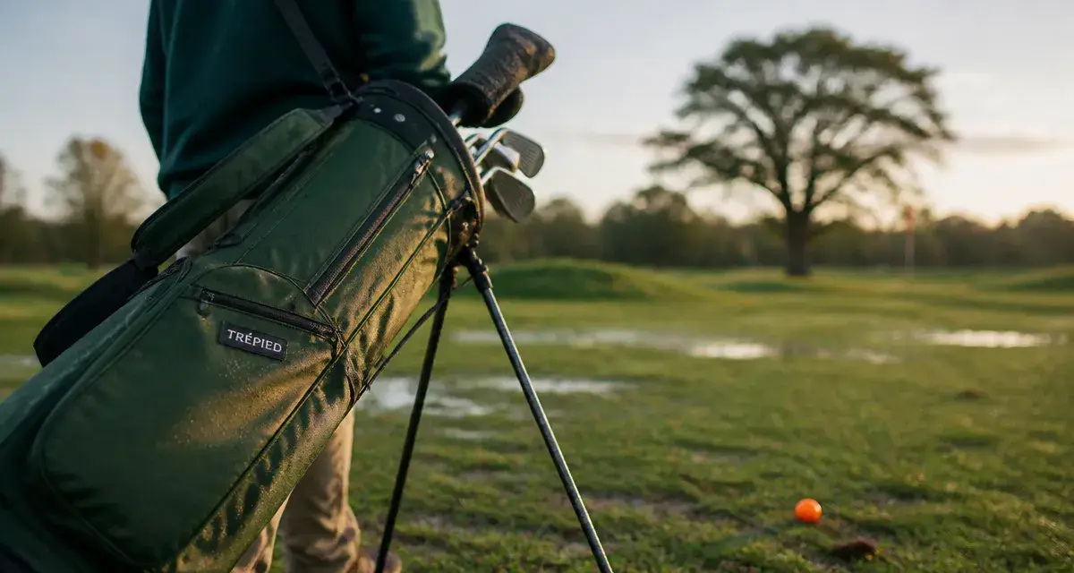 Meilleur sac de golf trépied, dos préservé sur le parcours