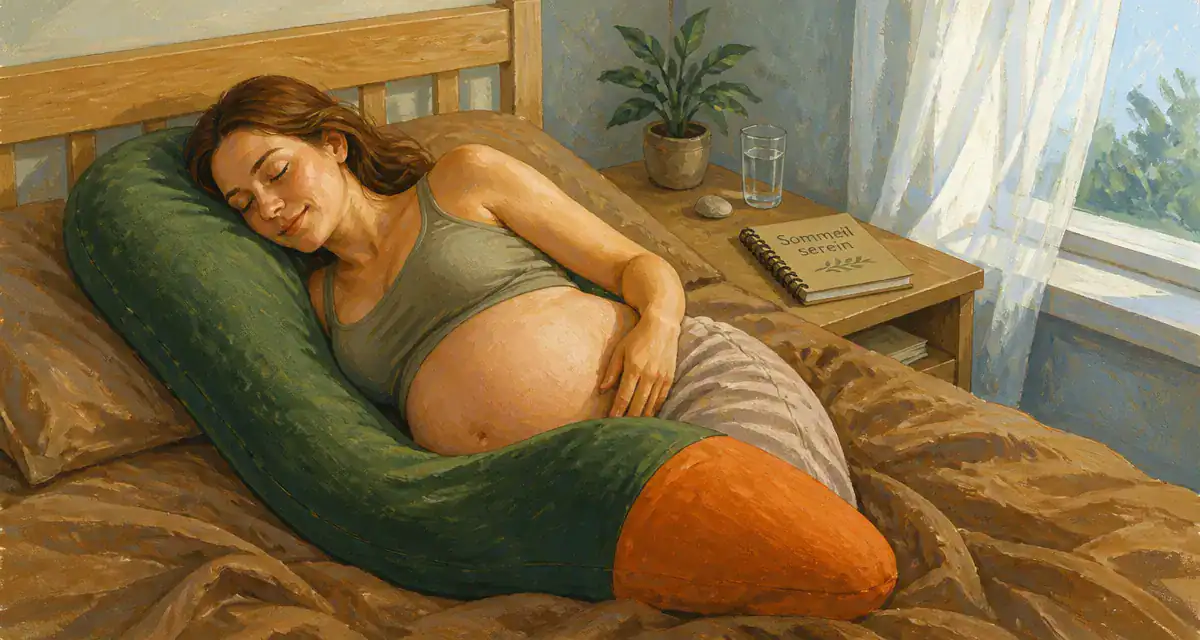 Quel côté dormir enceinte, femme allongée sur le côté gauche