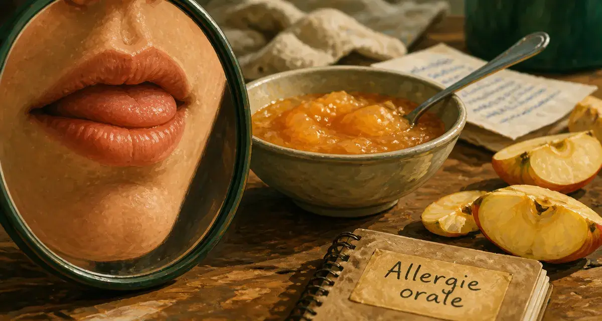 Allergie dans la bouche symptômes : lèvres et langue après fruits crus