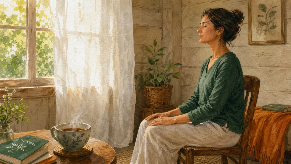 La méditation pour débutant : respiration 5 minutes, assise, mains sur les genoux