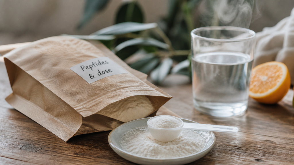 Meilleur collagene marin hydrolysé type I, dose 10 g/j, poudre dans une cuillère