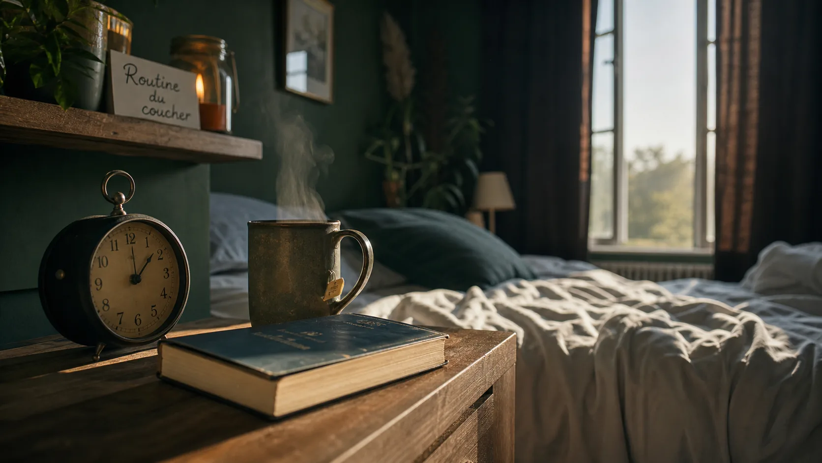 Mieux dormir: les bases — réveil, tisane et routine sans écrans pour mieux dormir