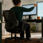 Peut on travailler avec une sacro-iliite : assise et écran à hauteur pour réduire la douleur