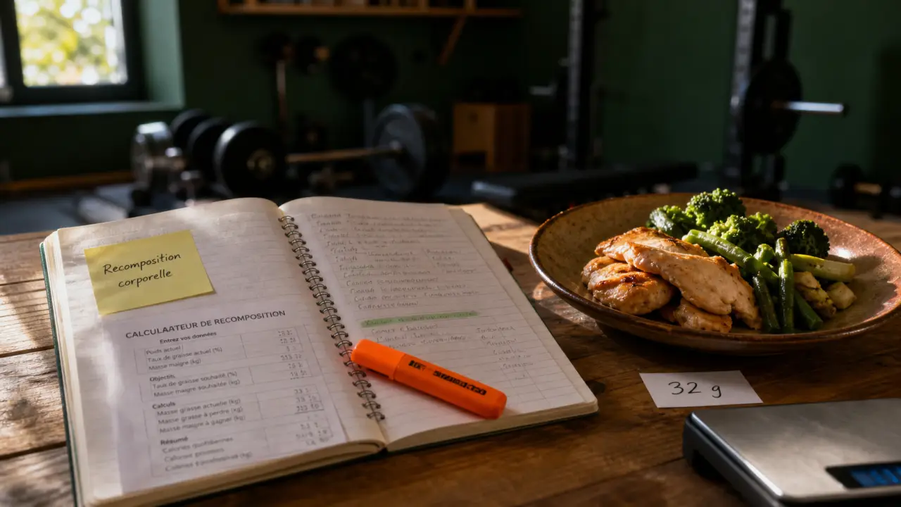 Recomposition corporelle : suivi des protéines et repas sain
