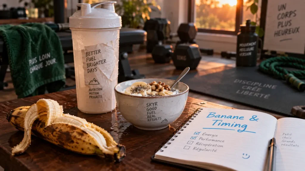 La banane en musculation : un apport glucidique utile avant l’entraînement, même en sèche