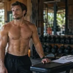 Bodybuilders naturels en salle de sport, physique dense et défini