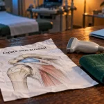 Bursite tendinite épaule, espace sous-acromial et échographie