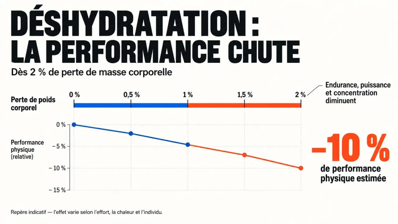 Impact de la déshydratation sur la performance physique du sportif