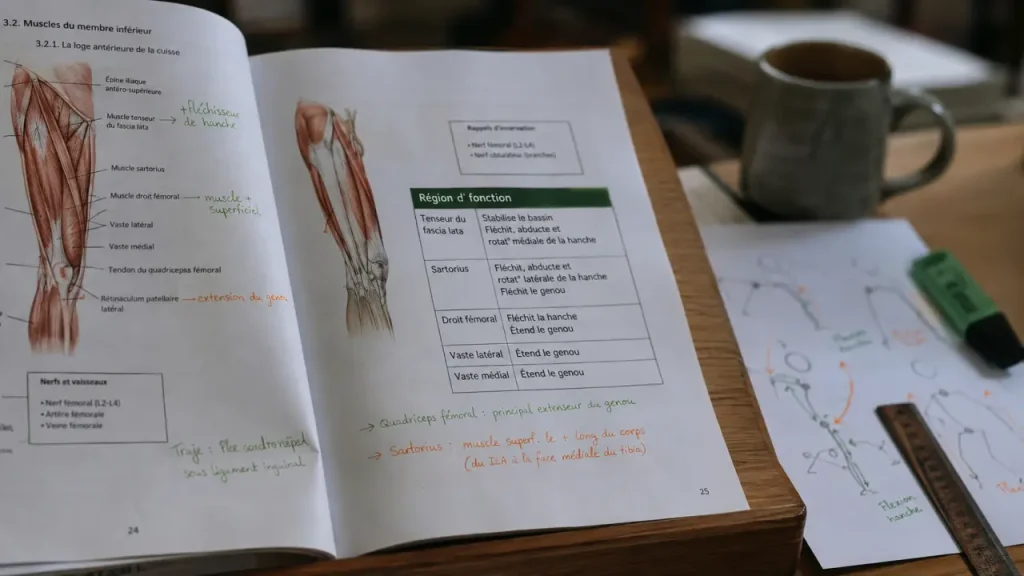 Où trouver un PDF fiable sur les muscles du corps humain : tableaux, schémas et méthode de révision