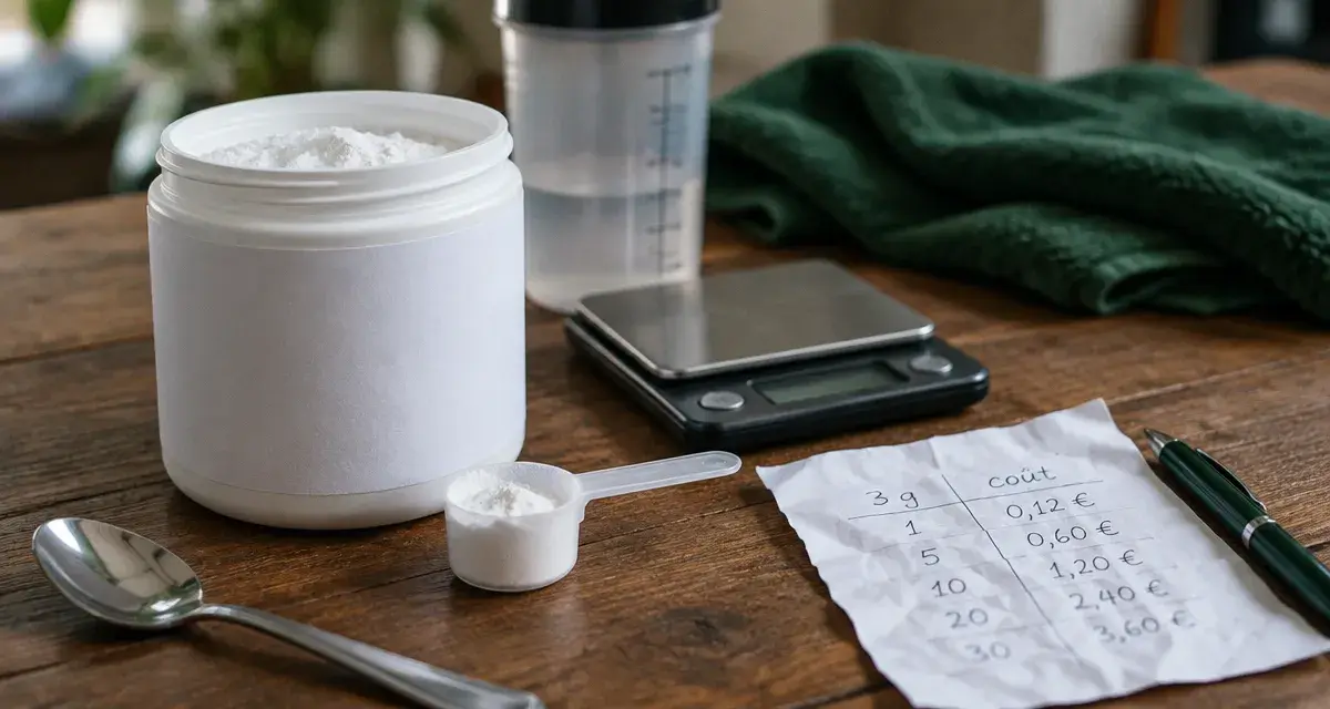 Meilleur creatine : monohydrate pure traçable, pot et poudre