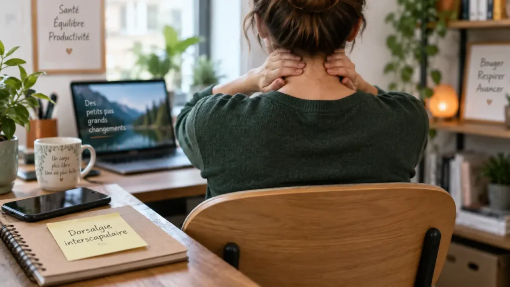 Douleur en haut du dos : causes fréquentes et signes qui doivent alerter